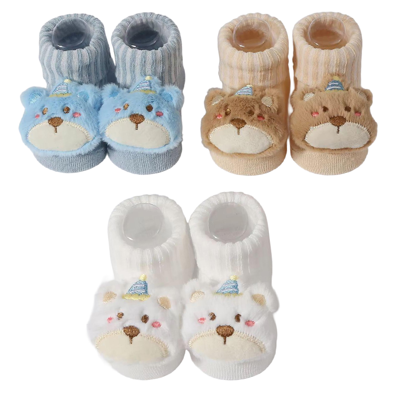 Baby Products Essential - 3 Pasang/Set Kaus Kaki Bayi Perempuan