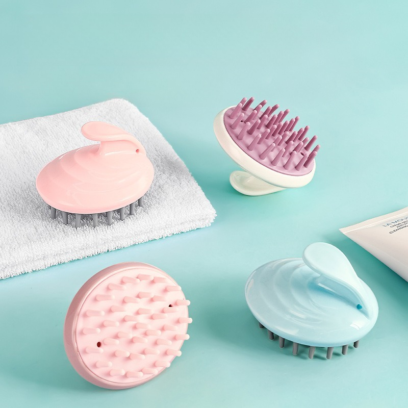Baby Products Essential - Sisir Pijat Rambut Silikon, Sikat Pembersih