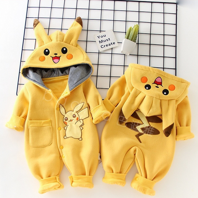 Baby Products Newborn - Piyama Bayi Monster Saku Kartun Pakaian