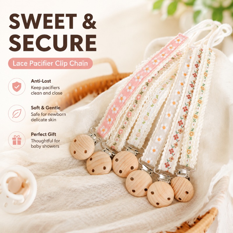 Baby Products Newborn - Rantai Penjepit Empeng Bayi Anti-Hilang dengan